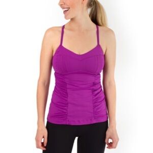 Lululemon Happy Heat Workout Tank Top in Fuchsia